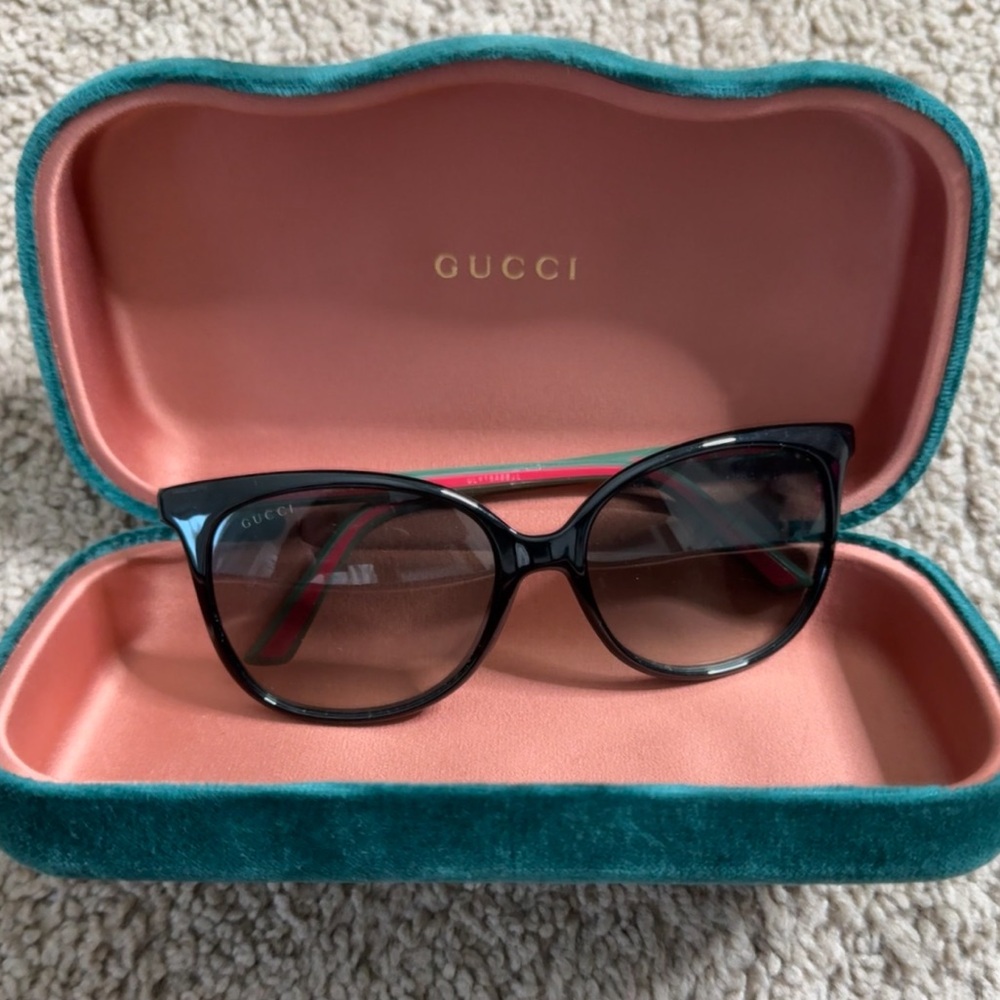 Gucci Black Cat-Eye Sunglasses